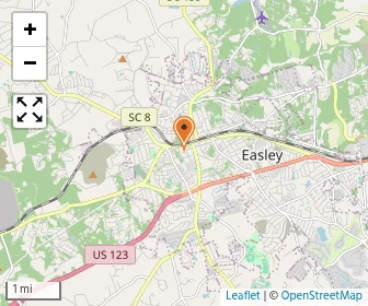 Map of Easley Presbyterian Weeday Kin