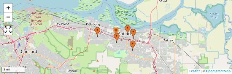 Related schools map