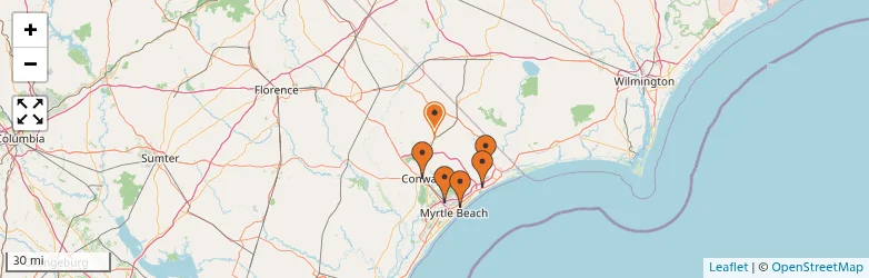 Related schools map