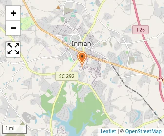 Map of Inman Christian Academy