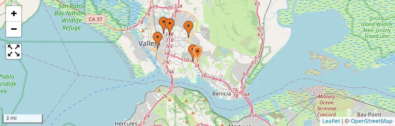 Related schools map