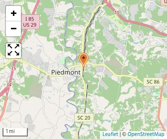 Map of Piedmont Christian Academy