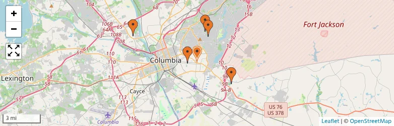 Related schools map