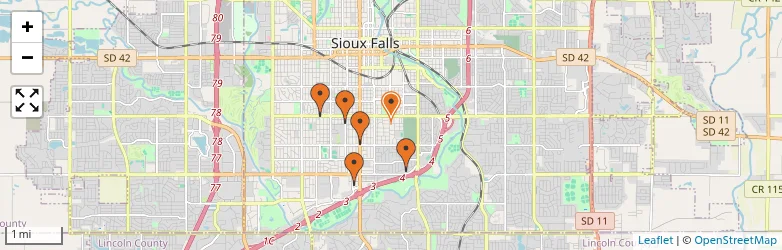 Related schools map
