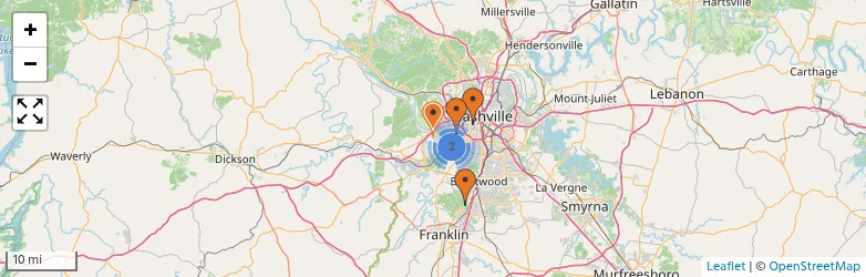 Related schools map