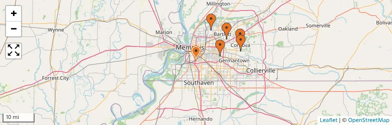 Related schools map