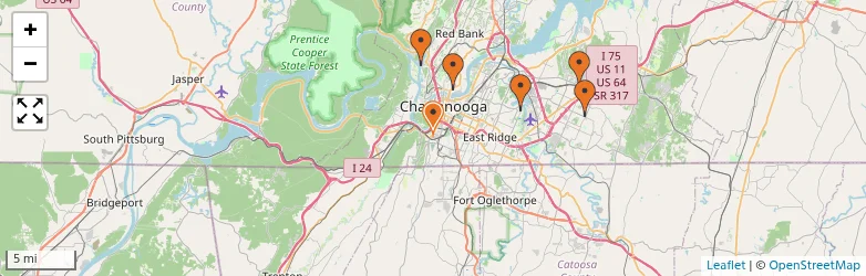 Related schools map