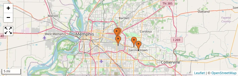 Related schools map