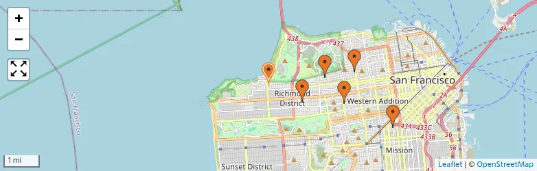 Related schools map
