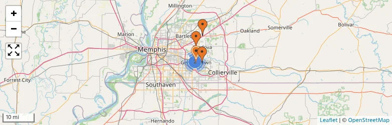 Related schools map