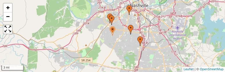 Related schools map
