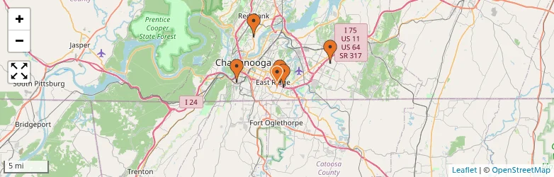 Related schools map