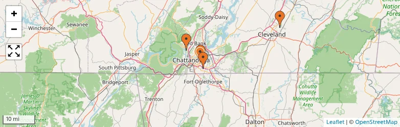 Related schools map