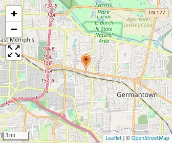 Map of Memphis Jewish Community Center Preschool & Kdgn