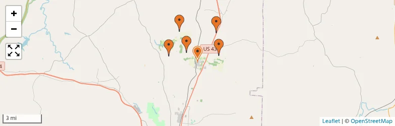 Related schools map