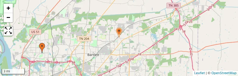 Related schools map