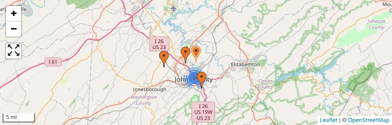 Related schools map