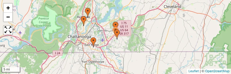 Related schools map