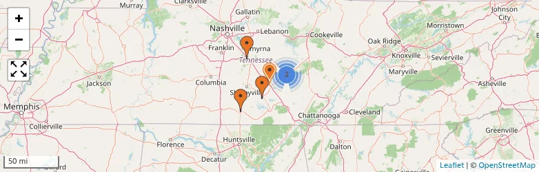 Related schools map