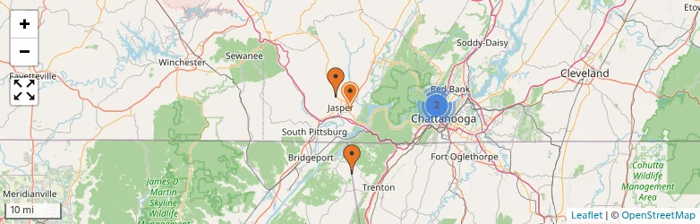 Related schools map