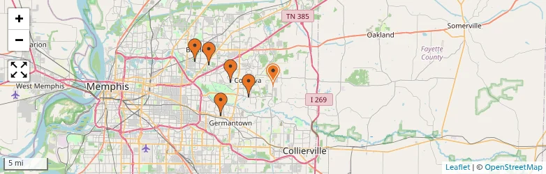 Related schools map