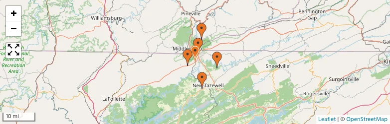 Related schools map