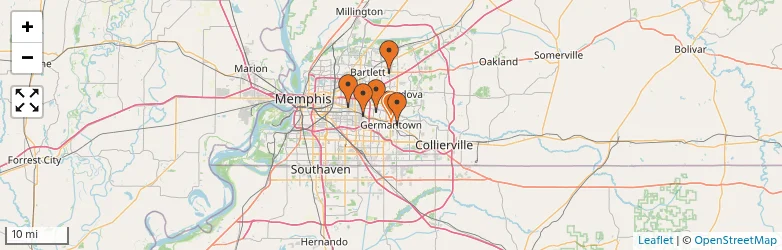 Related schools map