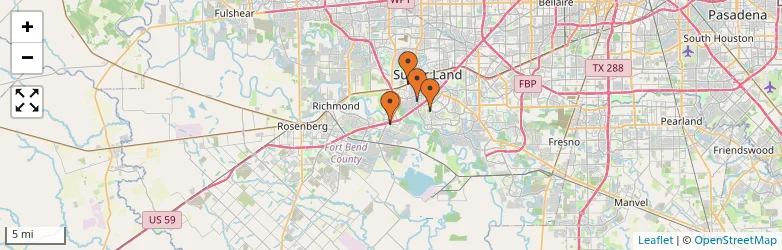Related schools map