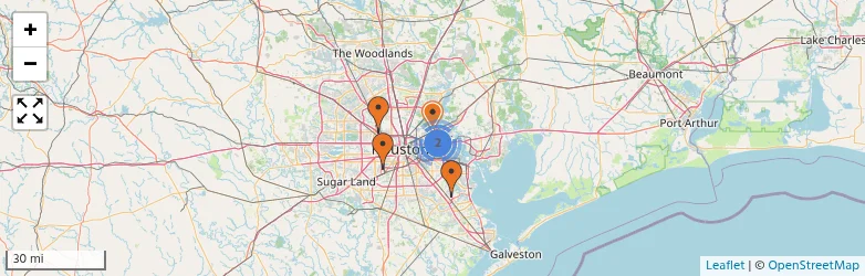 Related schools map