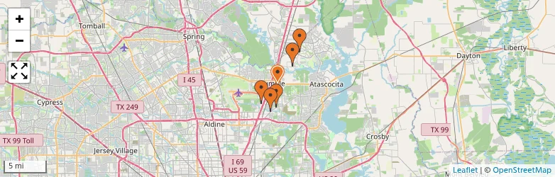 Related schools map