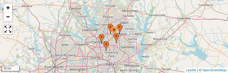 Related schools map