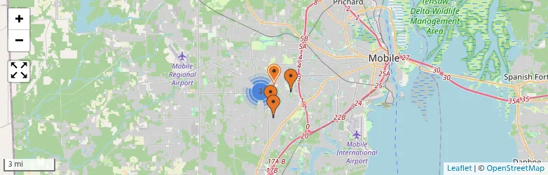 Related schools map