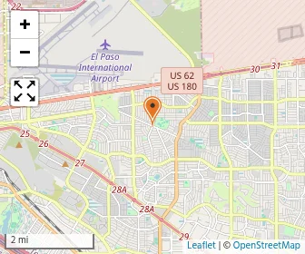 Map of Christian Schools Of El Paso