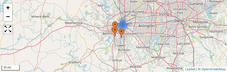 Related schools map