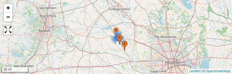 Related schools map