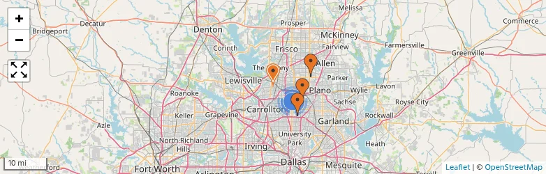 Related schools map