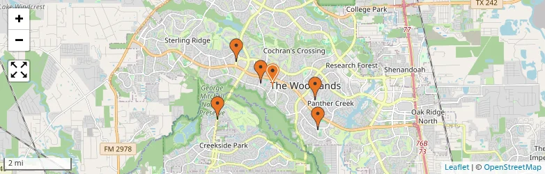 Related schools map