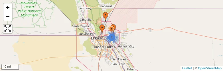 Related schools map
