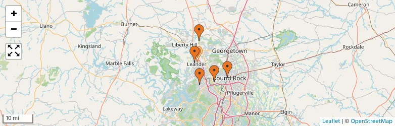 Related schools map