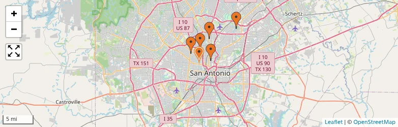 Related schools map