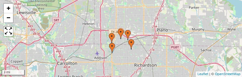 Related schools map