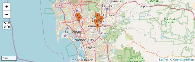 Related schools map
