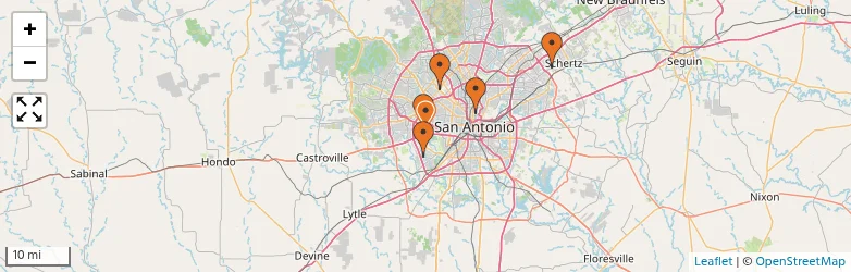 Related schools map