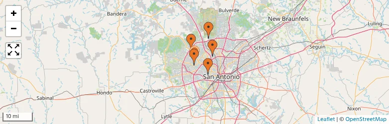 Related schools map