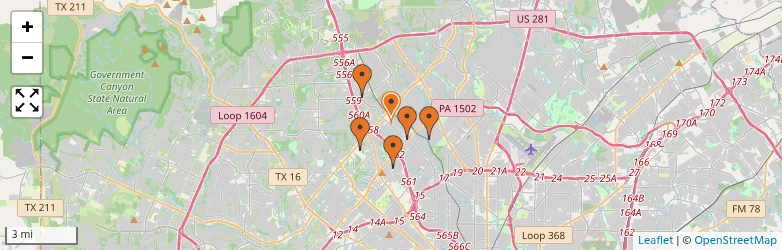 Related schools map