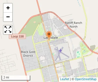 Map of Permian Basin Christian School