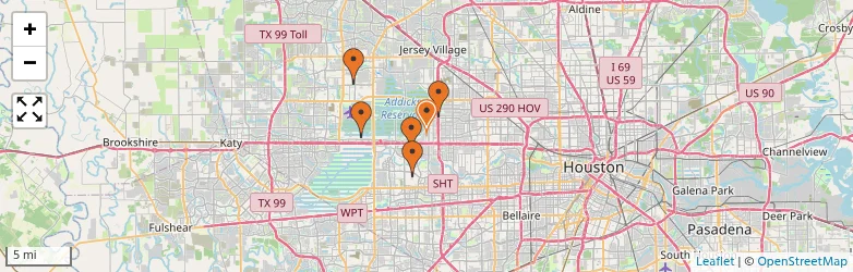 Related schools map