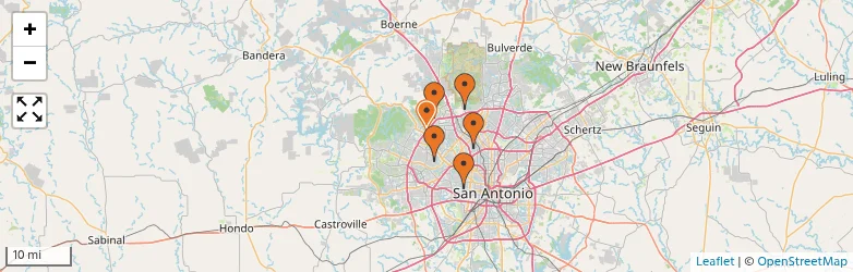 Related schools map