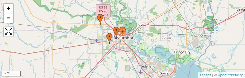 Related schools map