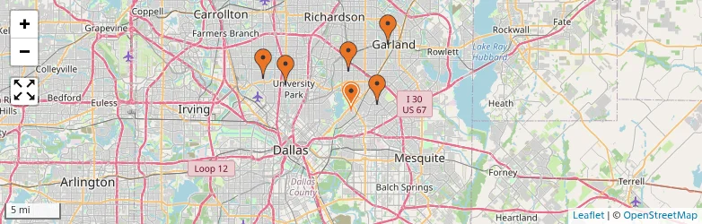 Related schools map